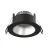 Noxion LED-Spot Ares Tief ring Schwarz 6W 540lm 927-940 3CCT - mit Innenring Silber | Ausschnitt 68mm