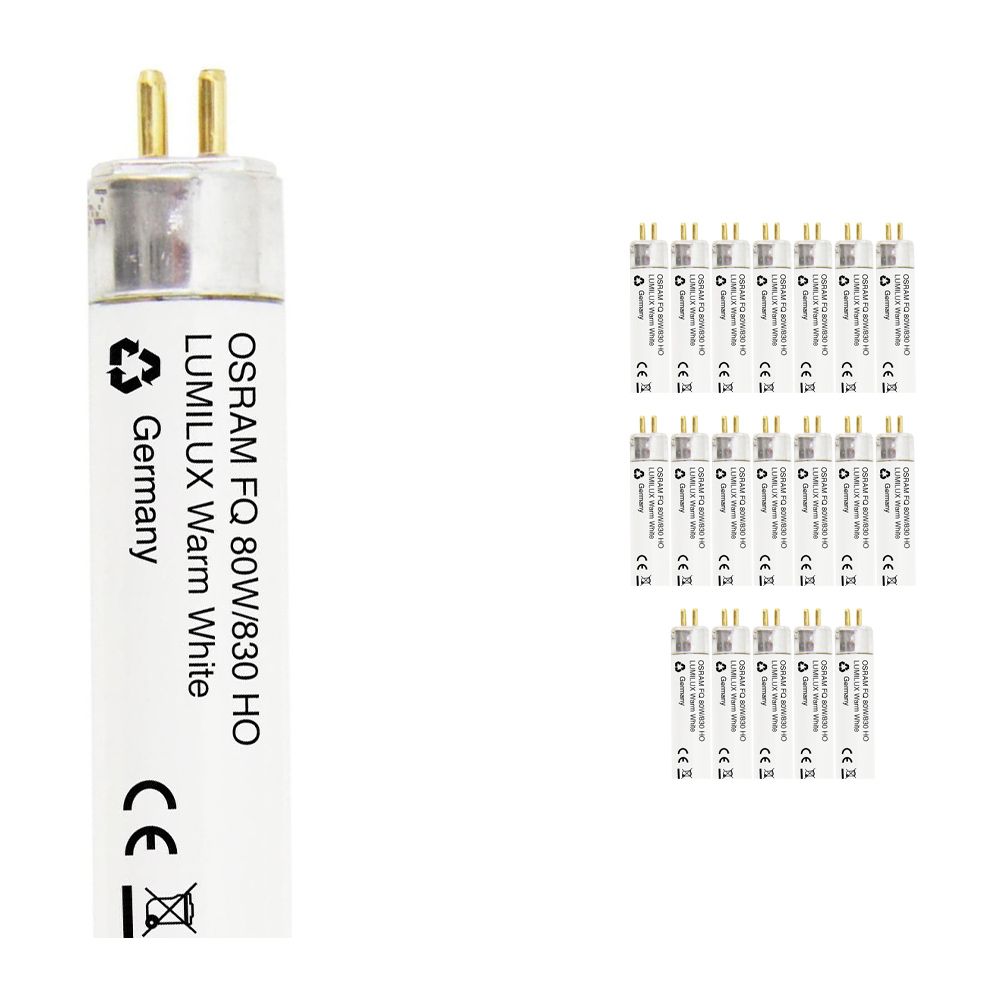 Mehrfachpackung 20x Osram FQ HO 80W 830 G5 Lumilux - 145cm Mehrfachpackung 20x Osram FQ HO 80W 830 G5 Lumilux - 145cm