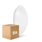 Mehrfachpackung 5x Ledvance Surface Rund 400 24W 830 1920lm Weiß IP44 | mit Sensor - Warmweiß - Ersatz Für 2x26W